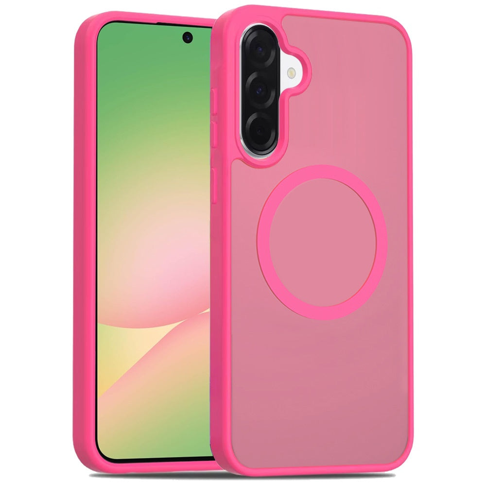 For Samsung Galaxy A57 MagSafe Compatible Case Hybrid Soft TPU Bumper Hard Translucent Matte Back Slim Shockproof Case Cover