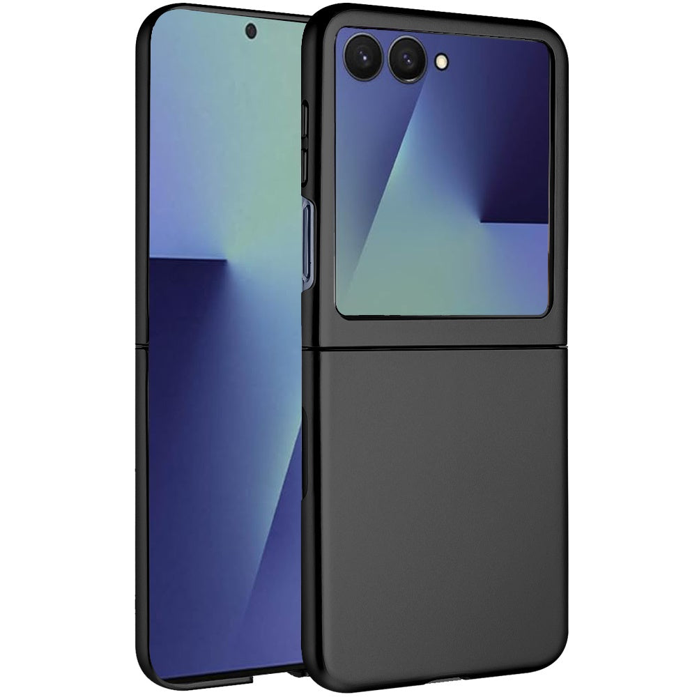 For Samsung Galaxy Z Flip 7 Snap-On Flip Premium Matte Finish Slim Lightweight Protective PC + Rubber TPU Hard Shell Case Cover