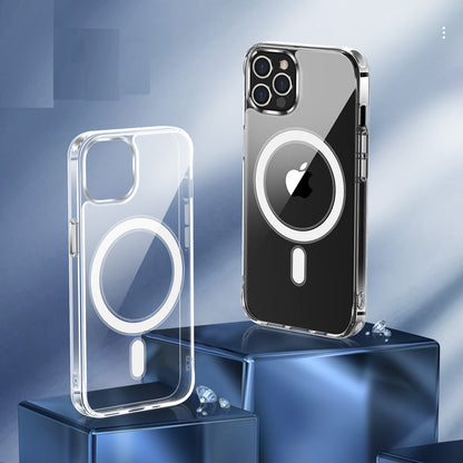 For Google Pixel 10a Clear Magnetic Case with Built-in Magnets Compatible with MagSafe Slim Soft TPU Bumper Case Cover Clear