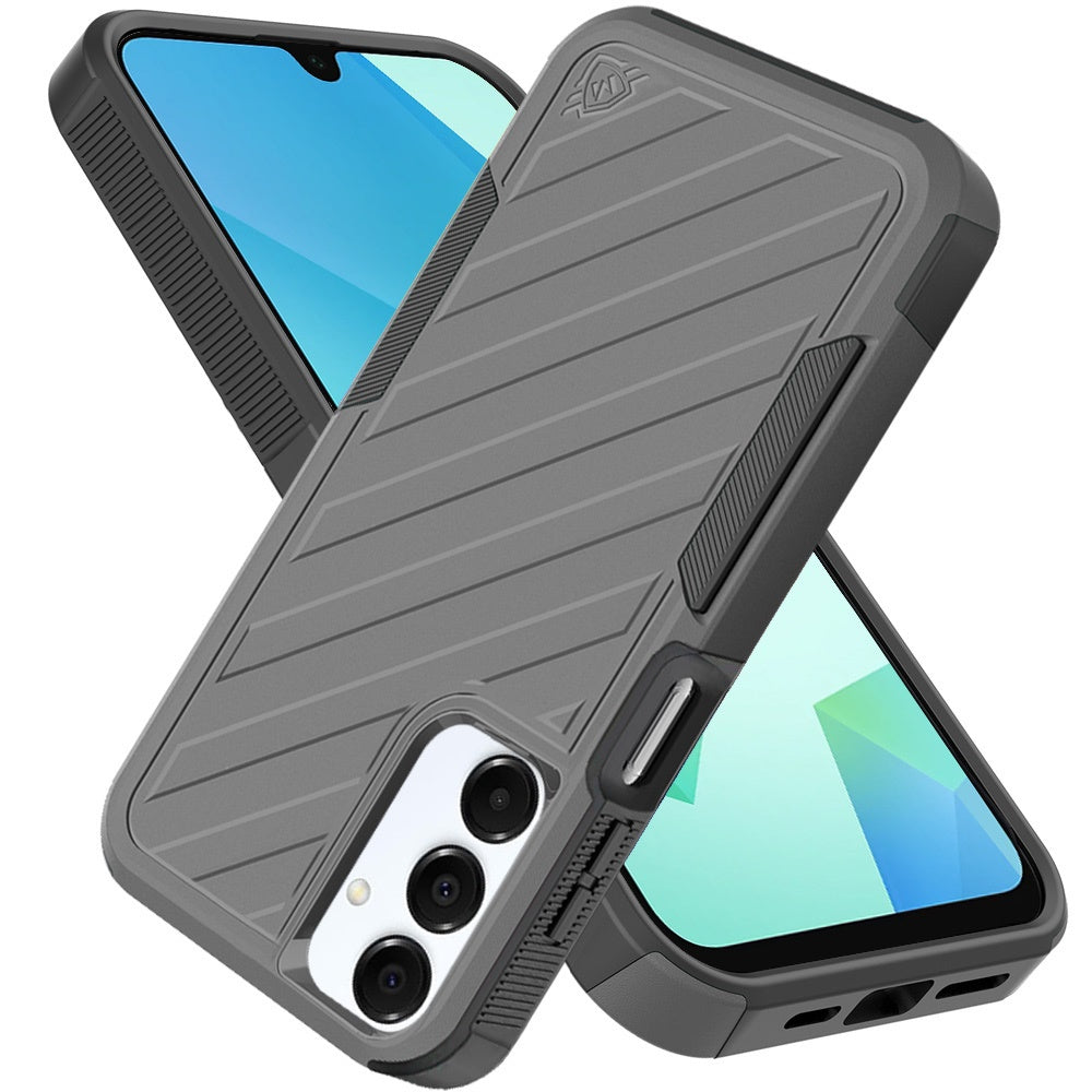 For Samsung Galaxy A16 5G Hybrid lined shockproof dual layer Rugged 2in1 Hard PC & Silicone TPU Non Slip Textured Tough Armor Case Cover