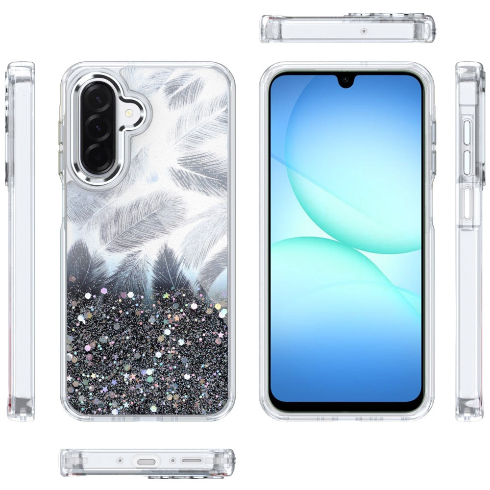 For Samsung Galaxy S25 Fan Edition /Galaxy S25 FE Fashion Epoxy Glitter Shimmer Design, Hybrid Shockproof TPU, Stylish Sparkle Slim TPU Protective Case Cover