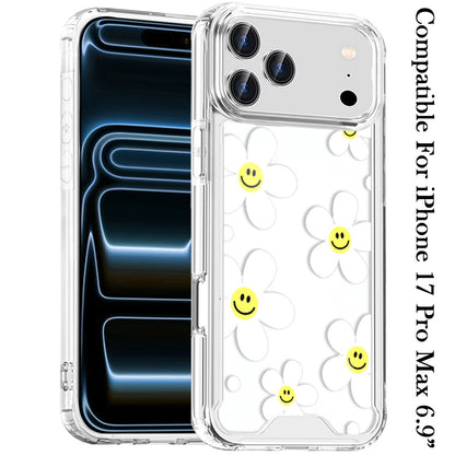 For Apple iPhone 17 Pro Max (6.9") Beautiful TPU Design, Slim Shockproof Soft Cover for Women and Girls, Stylish Protective Case Cover