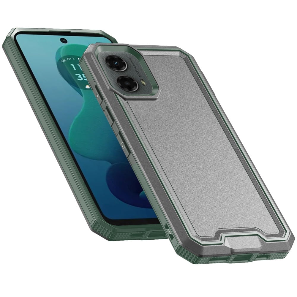 For Motorola Moto G 5G 2024 Premium Fused Hybrid Tough Strong Hard PC TPU Rubber Shockproof Drop Protection Impact Case Cover