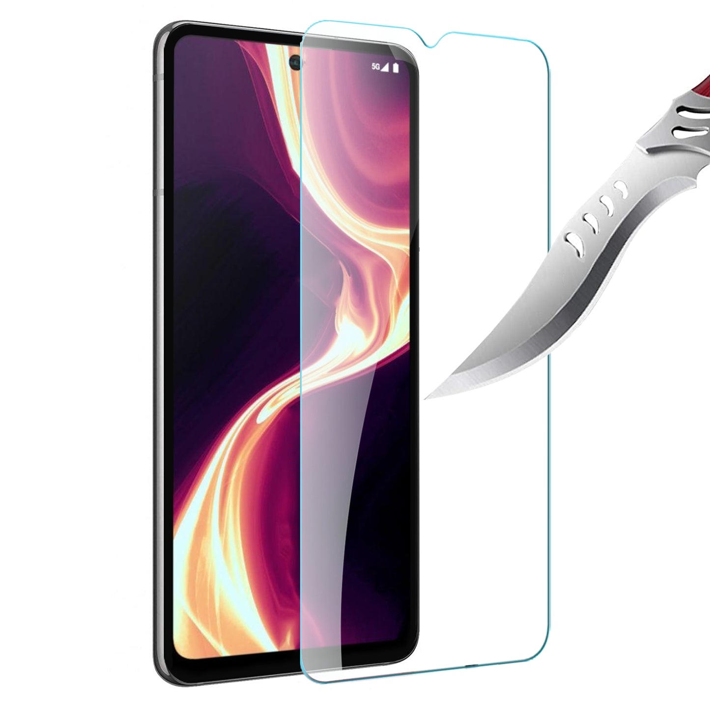 For Boost Mobile Summit 5G Screen Protector Tempered Glass Premium HD Clear, Case Friendly, 9H Hardness, 3D Touch Accuracy, Anti-Bubble Film Glass Protector Clear