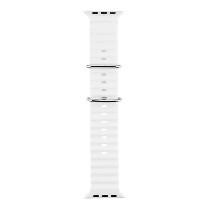 echelon ComfyFit Silicone Strap for Apple Watch Series 9 45mm/Watch Series 10 46mm / Watch SE (2022) 44mm - White, Apple Watch Accessories