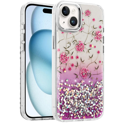 For Apple iPhone 16 Pro Max Fashion Beautiful Epoxy Design Hybrid Fashion Stylish TPU Protective, Shockproof Hybrid PC Case Cover