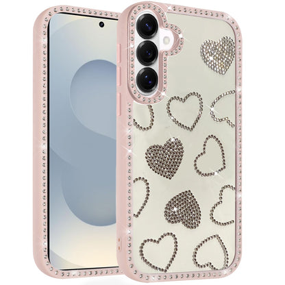 Spread Love Glitter Shimmer Bling Diamond Edge Hybrid Drop Protection Shockproof Design