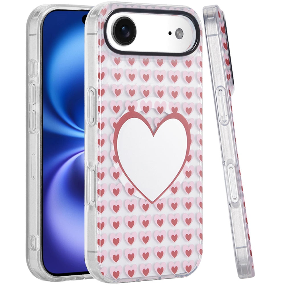 For Apple iPhone 17 Pro Stylish Pattern Fashion IMD Printed Design TPU Slim Shockproof Protective with Magnetic Back Case Cover