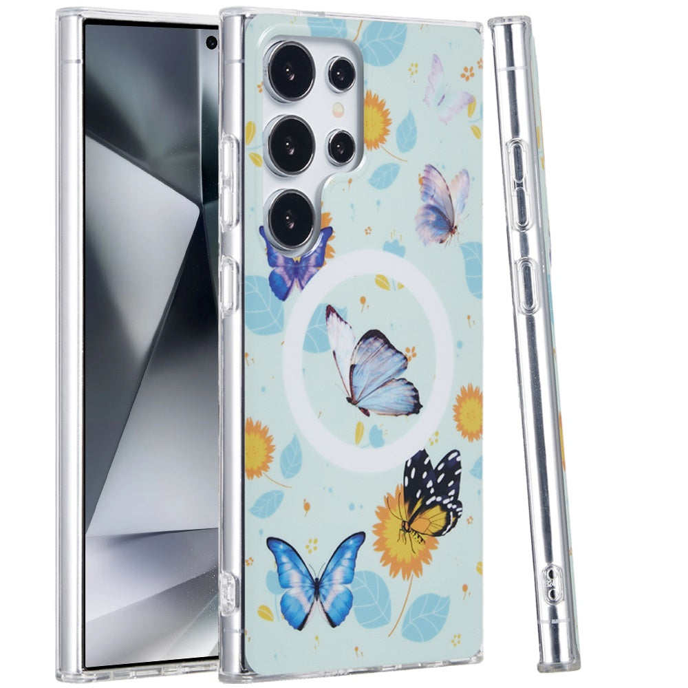 For Samsung Galaxy S23 Ultra Durable Fashion IMD Printed Design TPU Slim Shockproof Protective Case with Stylish Pattern Case Cover