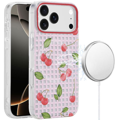 For Apple iPhone 17 Stylish Pattern Fashion IMD Printed Design TPU Slim Shockproof Protective with Magnetic Back Case Cover