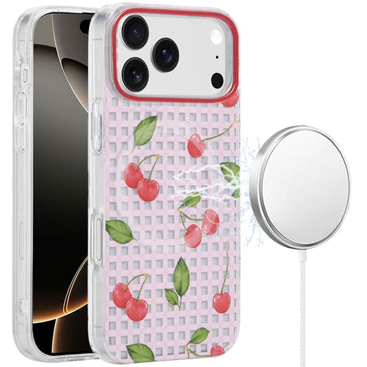 For Apple iPhone 17 Pro Stylish Pattern Fashion IMD Printed Design TPU Slim Shockproof Protective with Magnetic Back Case Cover