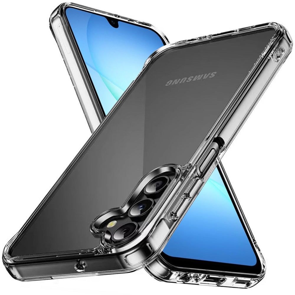 For Samsung Galaxy A17 5G Shockproof Slim Crystal Clear Transparent Hybrid Cover with Enhanced Drop Protection Case Cover Transparent