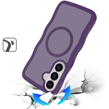 For Samsung Galaxy S26+ / S26 Plus Grip Hand Magnetic Hybrid Case Shockproof Protection Matte Skin Rubber TPU + PC Case Cover