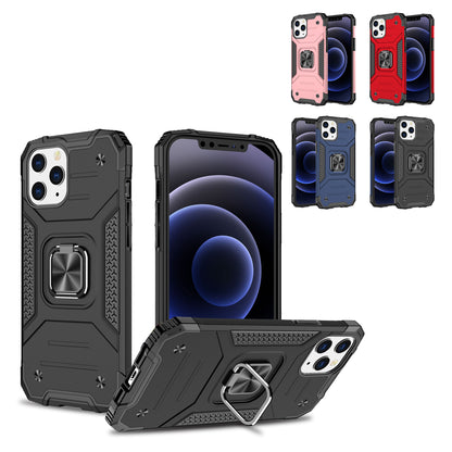 For Samsung Galaxy S25 Ultra Armor Hybrid Magnetic Stand with Ring Holder Kickstand Shockproof Heavy-Duty Durable Rugged TPU Dual Layer Case Cover