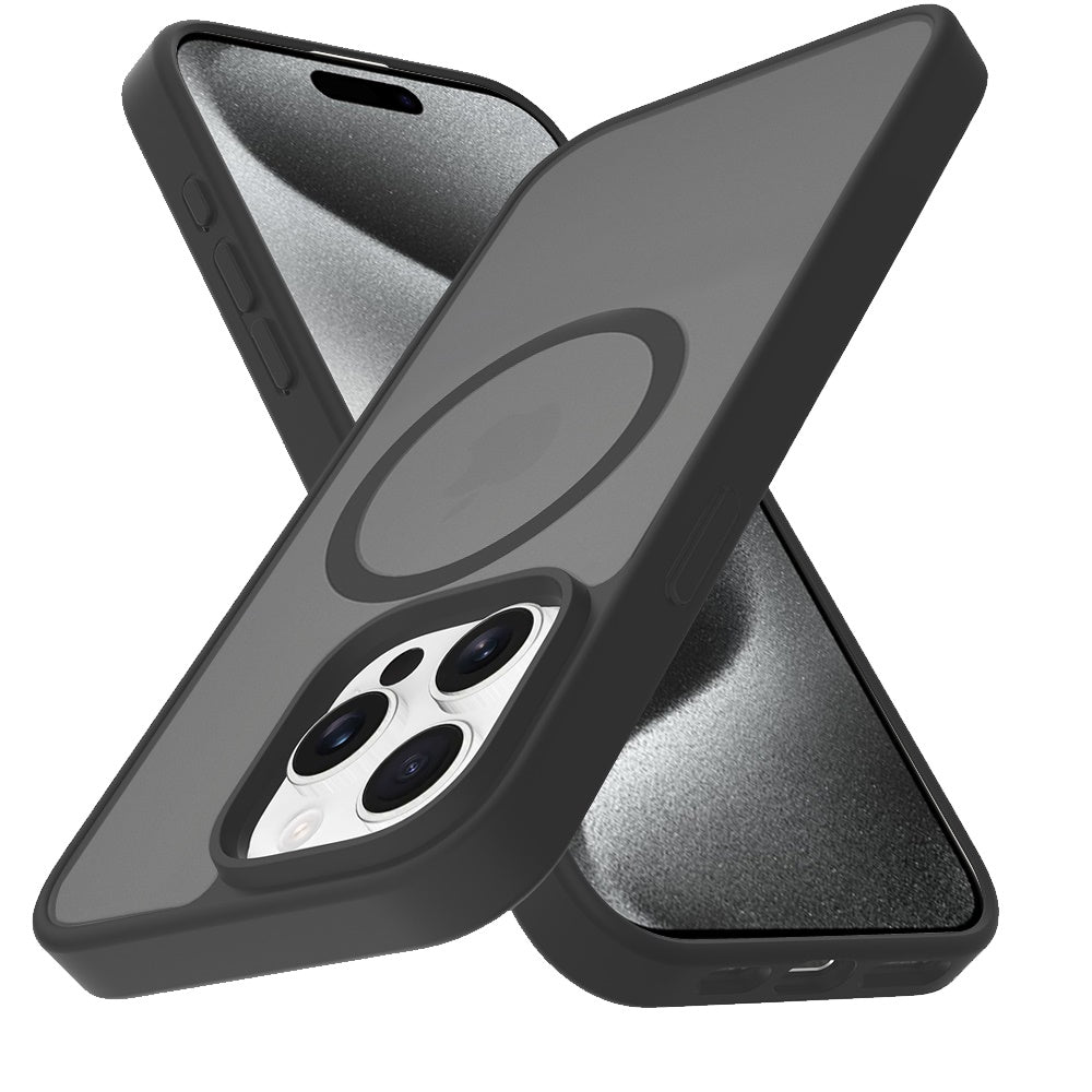 For iPhone 16 Pro Max (6.9") MagSafe Compatible Case Hybrid Soft TPU Bumper Hard Translucent Matte Back Slim Shockproof Protector Cosmic Orange