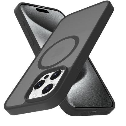 For iPhone 16 Pro Max (6.9") MagSafe Compatible Case Hybrid Soft TPU Bumper Hard Translucent Matte Back Slim Shockproof Protector Cosmic Orange