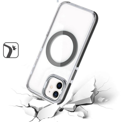 For Samsung Galaxy S26 Ultra Hybrid Clear Back Case with Invisible Camera Bracket Stand, MagSafe Magnetic Circle, Shockproof Color Frame Case Cover