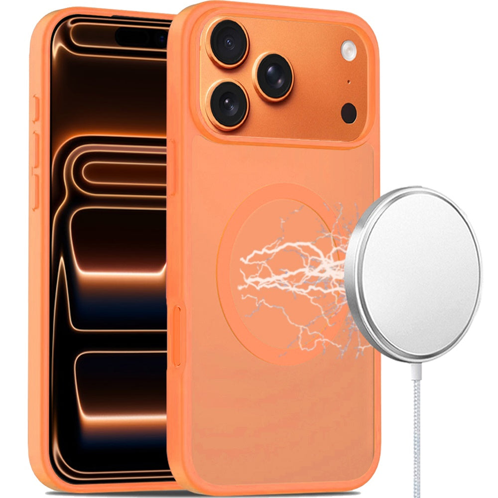 For Apple iPhone 17 Pro (6.3") MagSafe Compatible Case Hybrid Soft TPU Bumper Hard Translucent Matte Back Slim Shockproof Case Cover