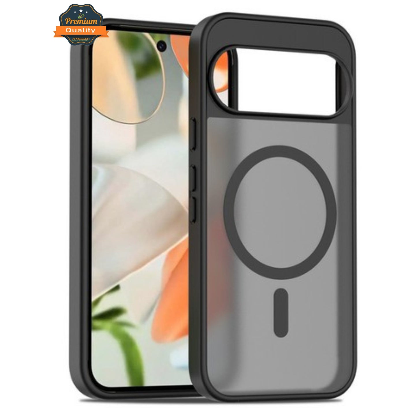 For Google Pixel 10 /Pixel 10 Pro Frosted Translucent Case with MagSafe Compatible Slim, Shockproof Protective Matte TPU Military Grade Tough Case Cover Black