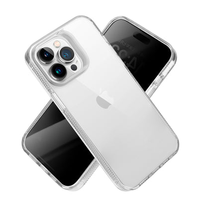 For Apple iPhone 16 (6.1") Classic Transparent Hybrid Acrylic Thick 2.0mm Rubber Gummy Hard Back PC TPU Frame Case Cover Clear