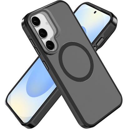 For Samsung Galaxy S26 Ultra Tough HQ Hybrid Case with Aluminum Frame Camera Stand, Compatible with MagSafe, Translucent Matte Shockproof Case Cover