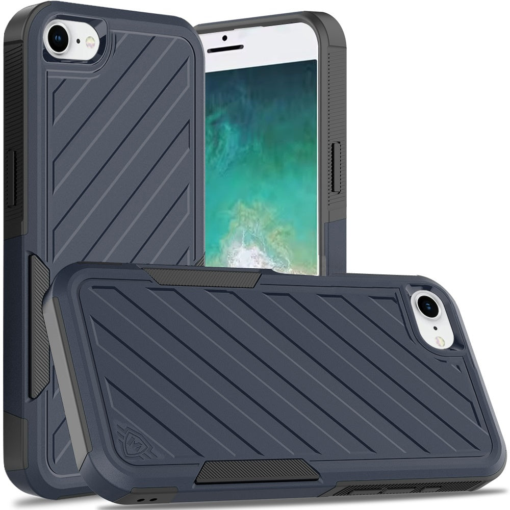 Hybrid lined shockproof dual layer Rugged 2in1 Hard PC & Silicone TPU Non Slip Textured Tough Armor