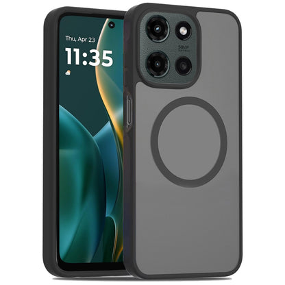 For Motorola Moto G Stylus 5G 2026 /2025 MagSafe Compatible Case Hybrid Soft TPU Bumper Hard Translucent Matte Back Slim Shockproof Case Cover Cosmic Orange