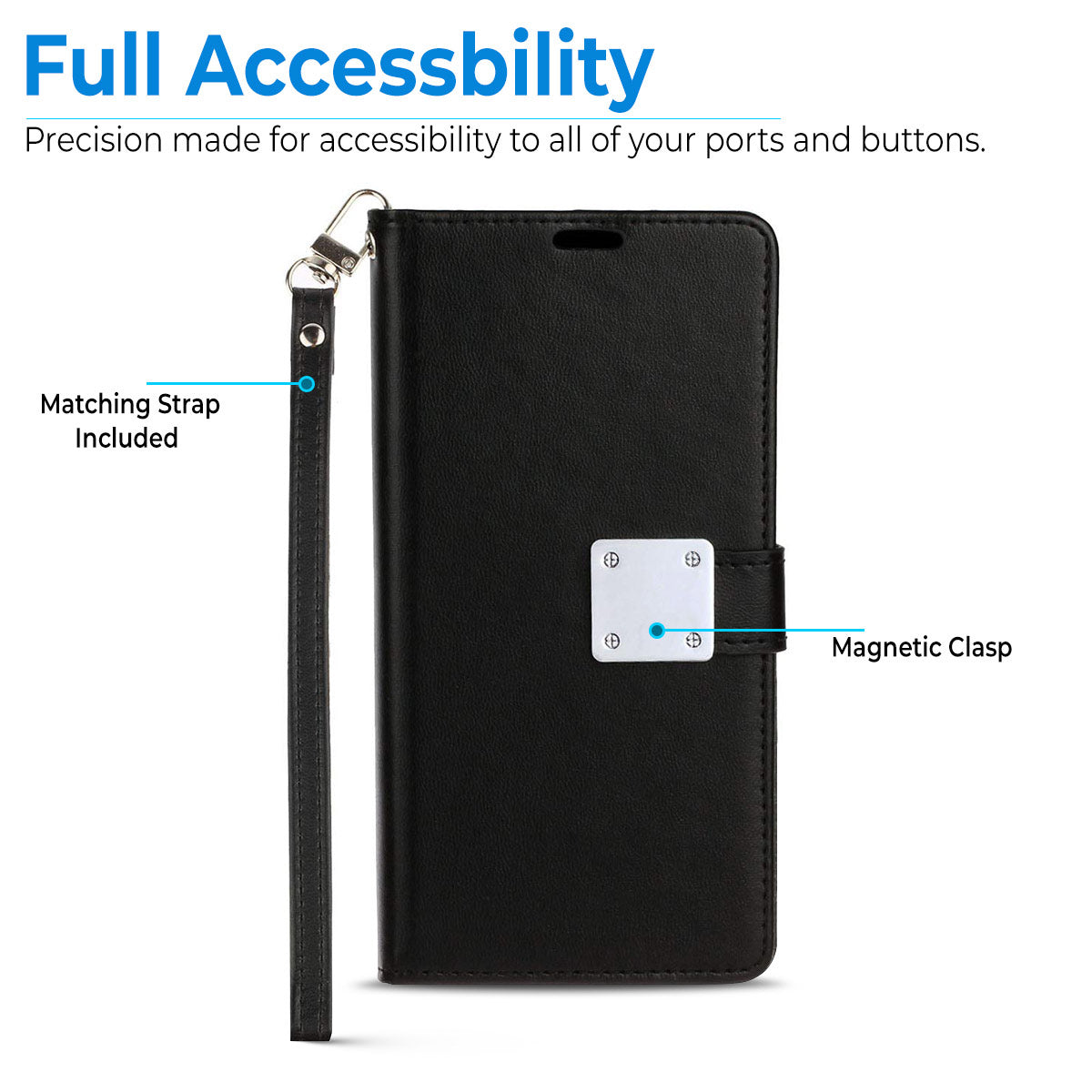 For Samsung Galaxy S26 Ultra PU leather Wallet 6 Card Slots folio with Wrist Strap & Kickstand Pouch Flip Shockproof Case Cover