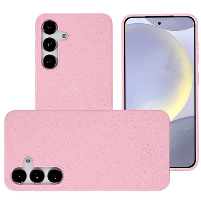 For Samsung Galaxy S24+ Plus Wheat Fiber Eco Slim Shock Protection Durable Grip Lightweight Bio Material Design for Plus Series Case Cover Light Blue