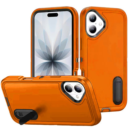 For Apple iPhone 17 Pro Max Hybrid 3 Layers Hard 3in1 Shockproof with Kickstand Heavy Duty Hard TPU Rubber Anti-Drop Case Cover