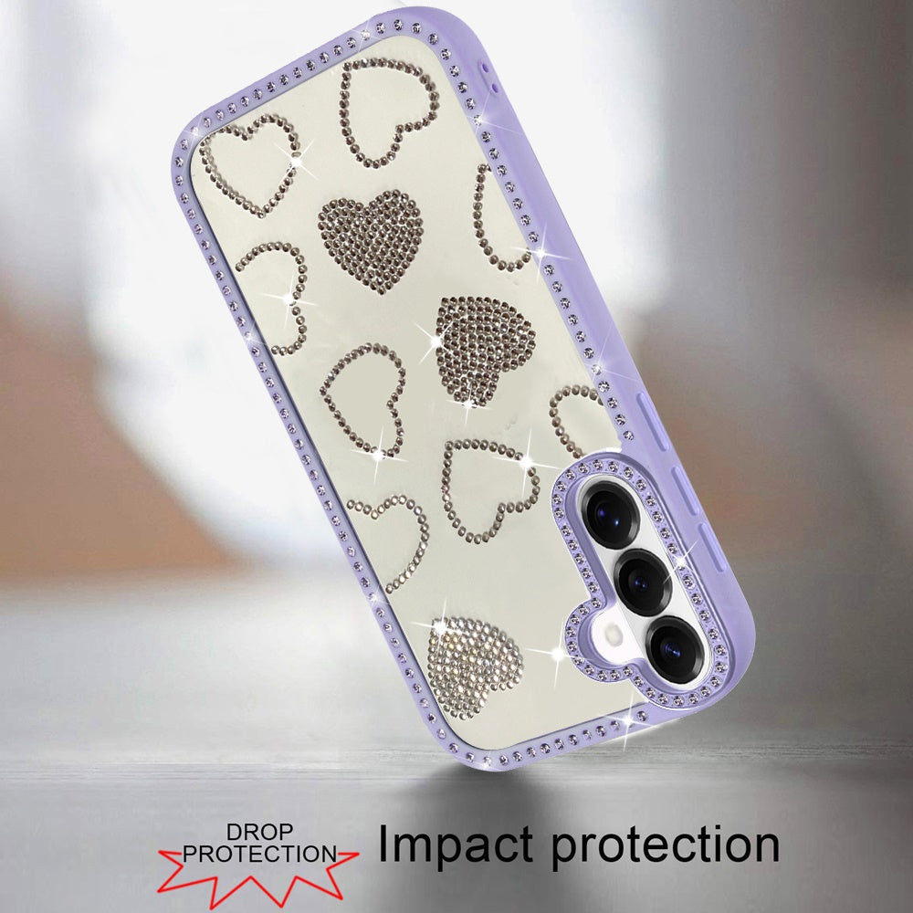 Spread Love Glitter Shimmer Bling Diamond Edge Hybrid Drop Protection Shockproof Design