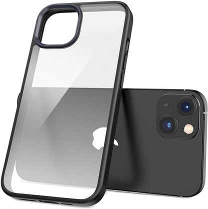 For Samsung Galaxy A37 5G Crystal HD Clear Back Hybrid Case TPU Bumper Frame Slim Shockproof Hard Defender Case Cover Black