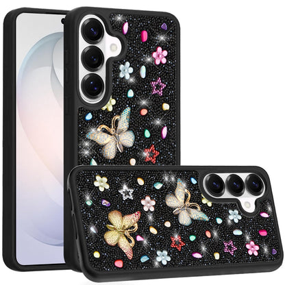 Phone Case for Samsung Galaxy S26 3D Butterfly Diamond Bling Glitter Shockproof Stylish Protective Luxury Hybrid Sparkly Durable Grip Design Cover