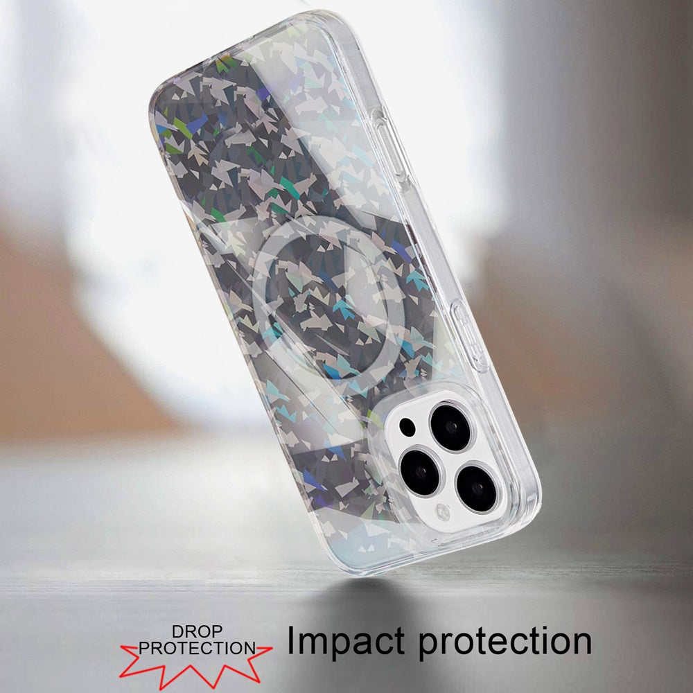 For iPhone 16 (6.1") Double Layer IMD Magnetic Hybrid Shockproof Protection Anti Scratch Durable Design Secure Grip Slim Profile Compatible Design Case Cover