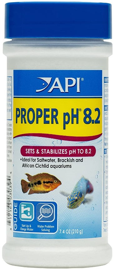 API Proper pH Sets and Stabilizes Freshwater Aquariums [Aquarium Supplies] pH 8.2 - 5 count