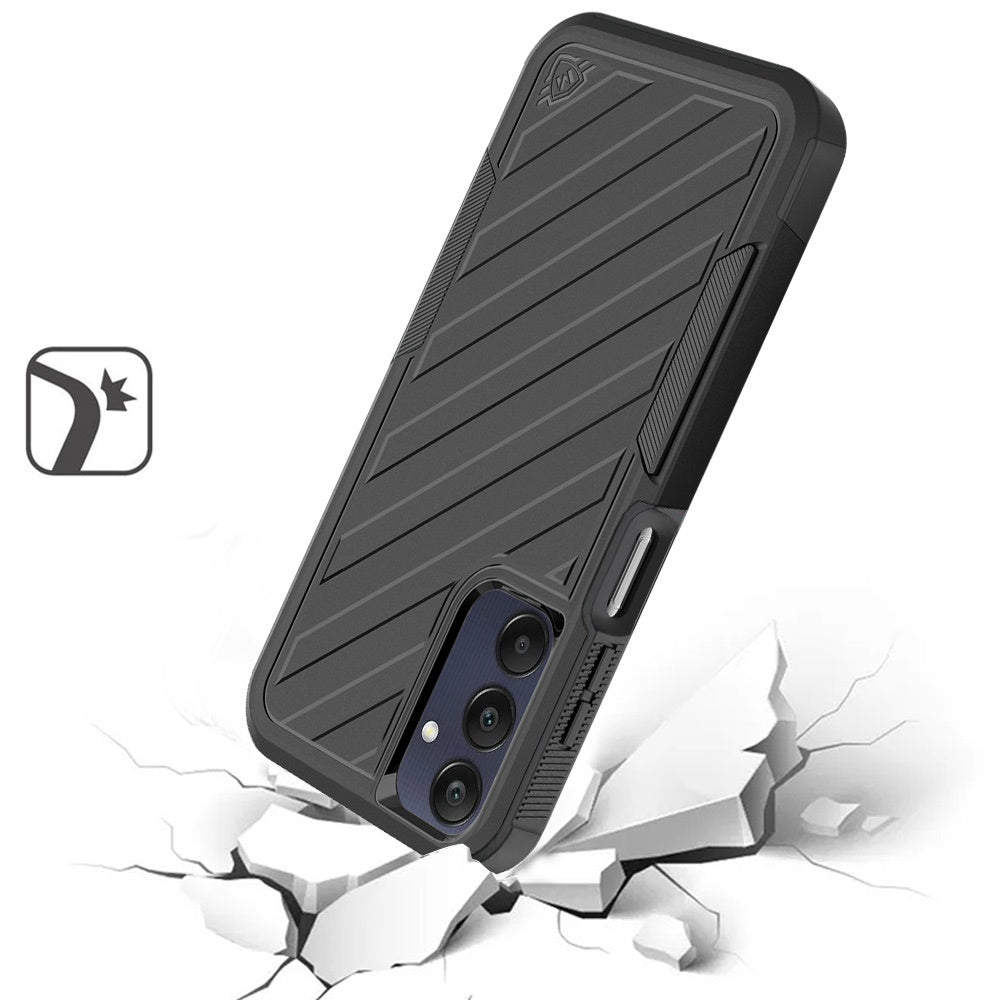 For Motorola Razr 2025 Premium Lined Dual Layer Hybrid Shockproof Rugged Textured Hard PC & Silicone, Anti-Slip Grip Case Cover