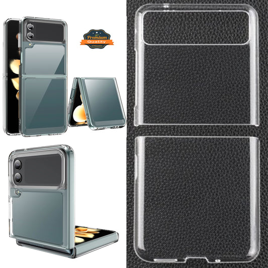 For Samsung Galaxy Z Flip 7 Premium Transparent Hard PC Back Slim Fit Thin Case Hybrid Protective Shockproof, Lightweight Case Cover Clear