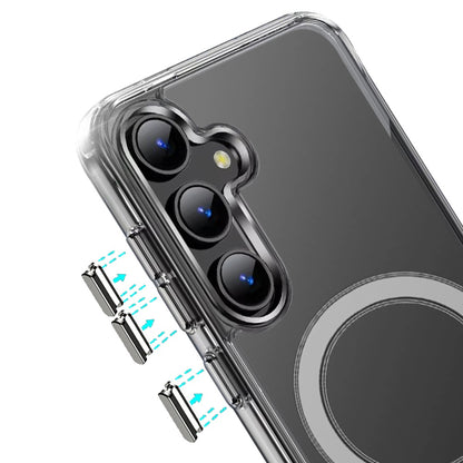 For Samsung Galaxy S25+ /S25 Plus /S24+ Plus Premium Clear Hybrid Built-in Magnetic Compatible with MagSafe Slim Thick TPU Bumper Case Cover Transparent