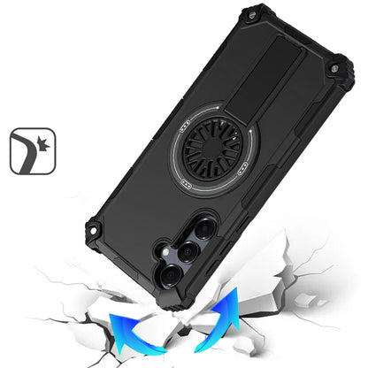 Phone Case for Samsung Galaxy A36 Magnetic Car Mount Friendly Shockproof CD Texture Anti Slip Durable Grip Heavy Duty Hybrid Cover