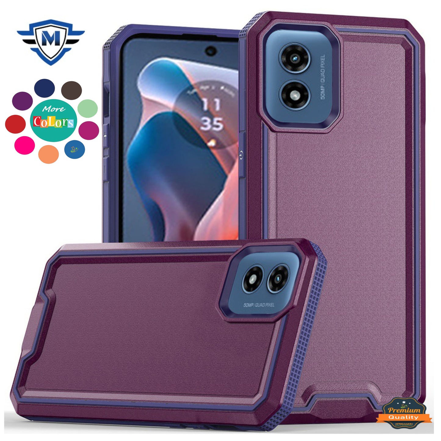For Samsung Galaxy A26 Premium Fused Hybrid Tough Strong Hard PC TPU Rubber Shockproof Drop Protection Impact Case Cover
