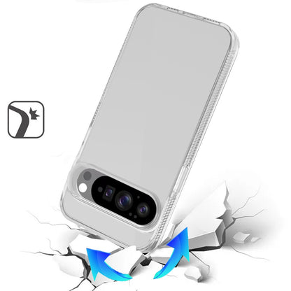 For Google Pixel 10 /Pixel 10 Pro Classic Transparent Heavy Duty PC TPU Hybrid Shockproof Protective Rugged Bumper Case Cover Clear