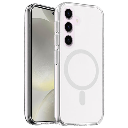 For iPhone 12 / iPhone 12 Pro (6.1") MagSafe Compatible Transparent Hybrid Case with Magnetic Circle, Shock Absorption TPU Rubber Case Cover Clear