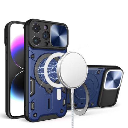 For iPhone 12 / iPhone 12 Pro (6.1") Hybrid Magnetic 360° Ring Kickstand, MagSafe Compatible, Durable Full Camera Lens Protection Case Cover