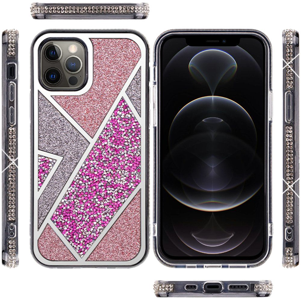 For Samsung Galaxy S25+ /S25 Plus /S24+ Plus Cute Fancy Fashion Glitter Bling Case - Diamond Rhinestone Sparkly Hybrid Rugged TPU Bumper Case Cover