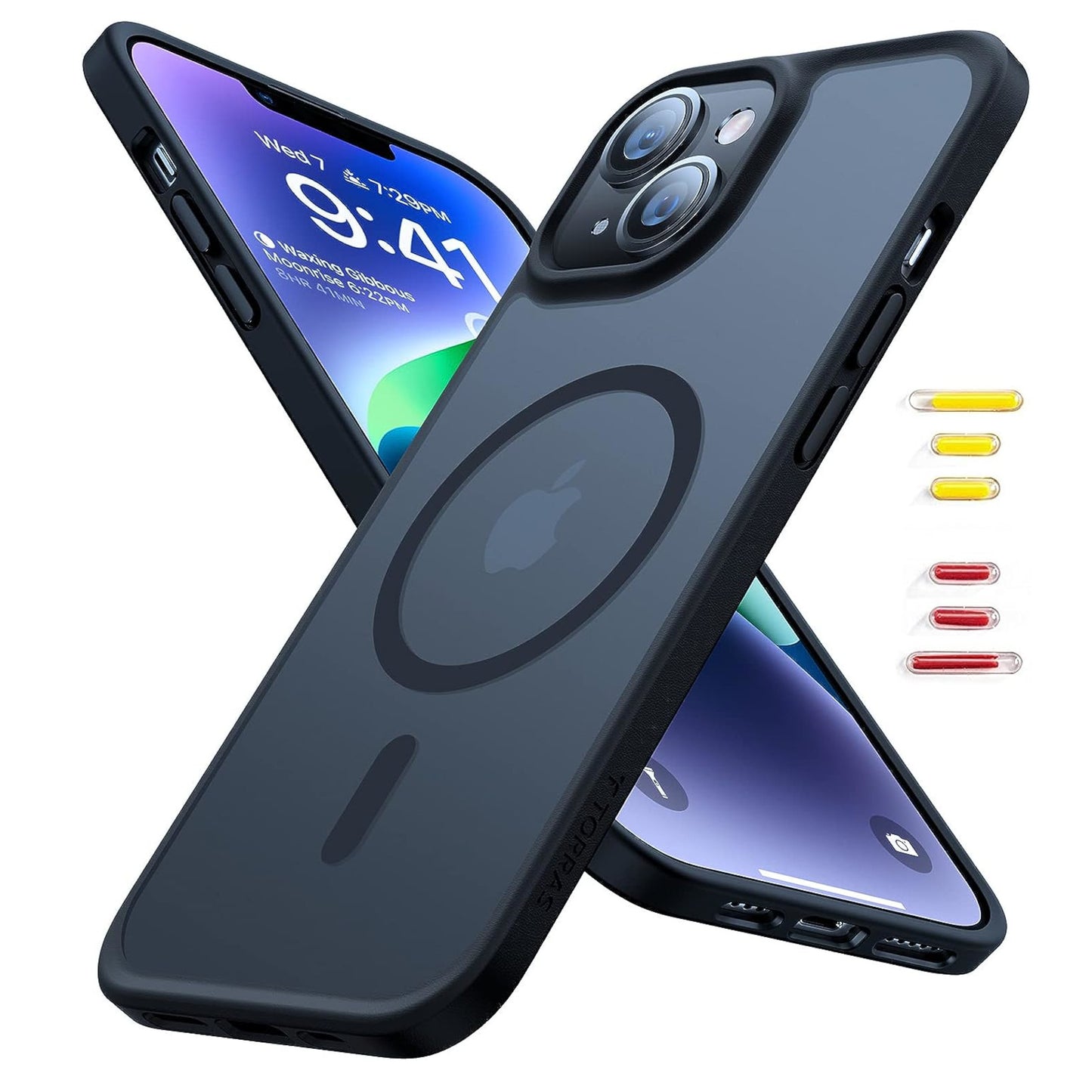 For Samsung Galaxy S25 EDGE Compatible with MagSafe Strong Magnetic Slim Translucent Matte Back TPU Shockproof Design Case Cover