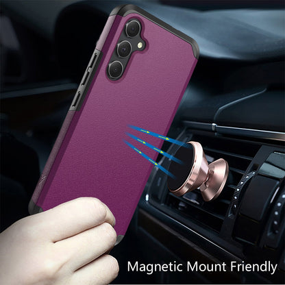 For Samsung Galaxy A36 Fashion Graphic Design Hybrid 2in1 Tough Strong Hard PC TPU Frame, Magnet Mount Friendly, Shockproof Protection Case Cover