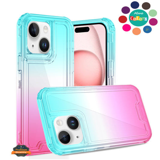 For Samsung Galaxy S25+ /S25 Plus /S24+ Plus Hybrid 3-in-1 Clear Case - Two-Tone Transparent Shockproof TPU + Hard Protective Frame Case Cover