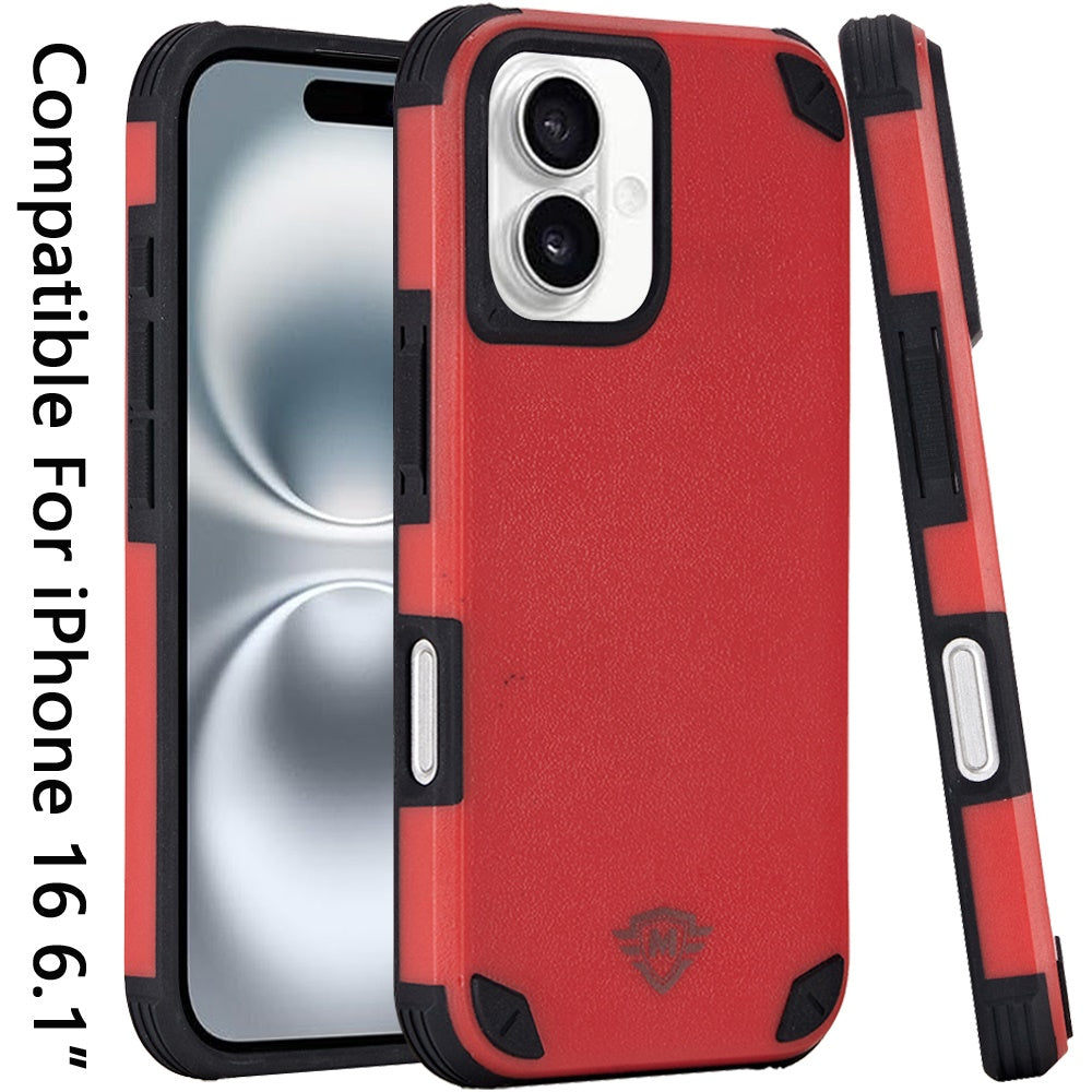 For Apple iPhone 16 Pro Max (6.9") Premium Heavy Duty Dual-Layer Rugged Protection, Shockproof Magnetic Compatible with MagSafe Case Cover