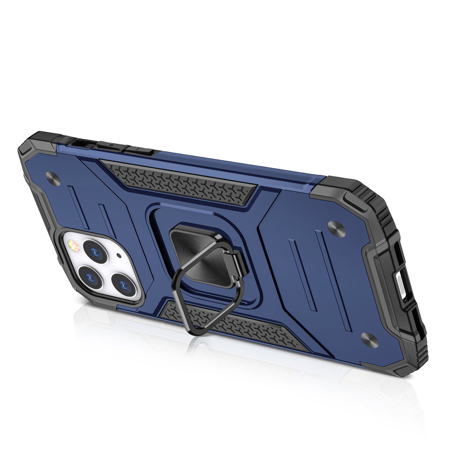 For Apple iPhone SE 3 (2022) SE/8/7 Armor Hybrid Magnetic Stand with Ring Holder Kickstand Shockproof Heavy-Duty Durable Rugged TPU Dual Layer Case Cover