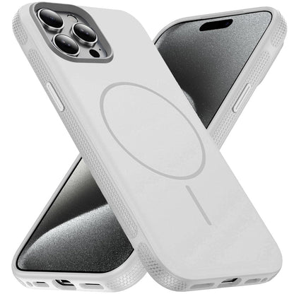 For Apple iPhone 15 Pro Max Super Magnetic Premium Edged Core Matte Thick Hybrid Drop Protection Shockproof Design Case Cover Clear